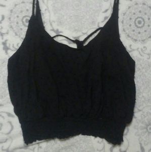 New black crop top